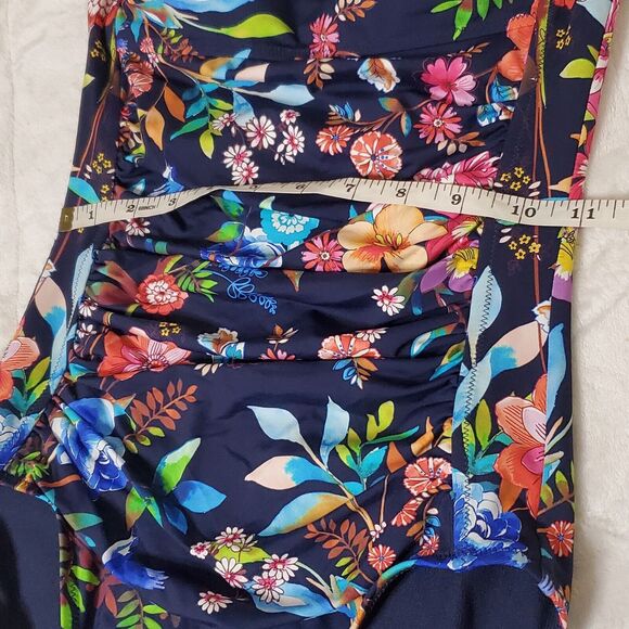 NWOT Johnny Was Womens One Piece Swimsuit Ocean Dreamer Floral Colorful Size XS - Picture 7 of 10
